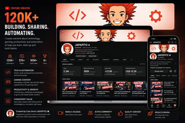 A technology channel grown to 120,000 subscribers